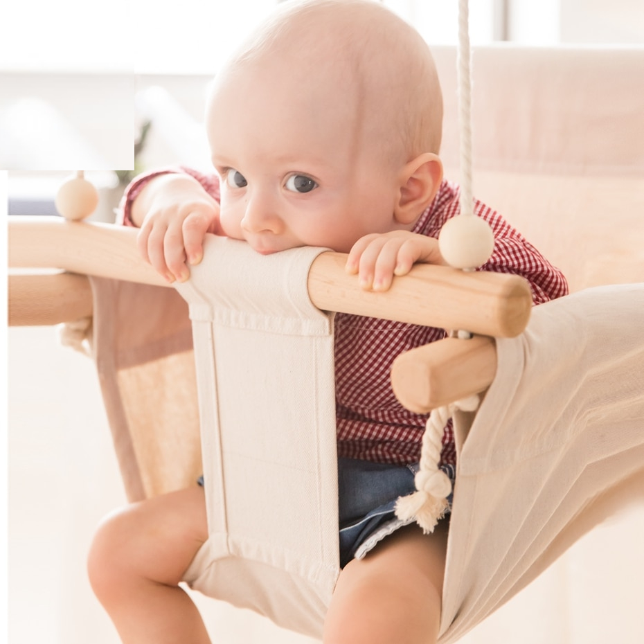 Wooden Baby Swing Hanging Swing Chair